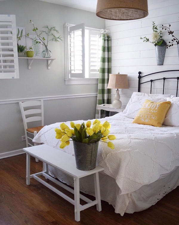 Bedroom with Plantation shutters